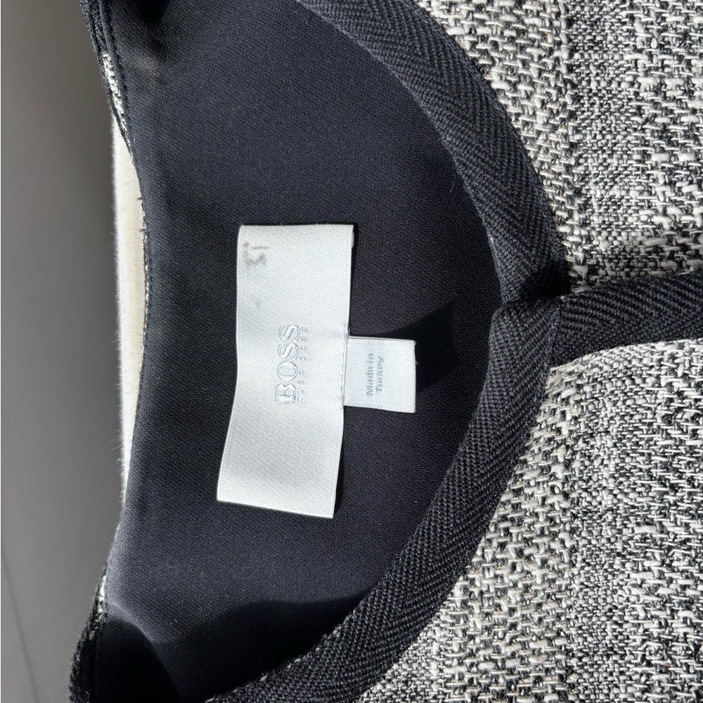 Women's Black and Gray Tweed Jacket - Picture 2 of 11